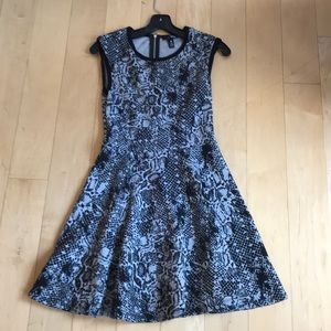 Aqua: Black and gray dress w/ snakeskin pattern